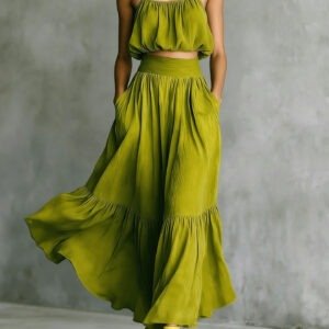 Sexy Backless 2 piece skirt Set for women-Sleeveless crop Top+Bodycon skirt,2026 Summer Club Outfits